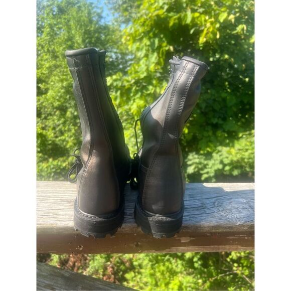 Military Combat Cold/Wet Boots Men's Sz 7.5 Black Leather Vibram Soles NWT - Picture 3 of 8